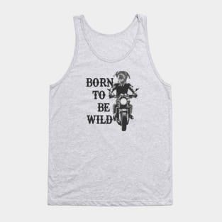 Born to Be Wild Biker Dog Tank Top